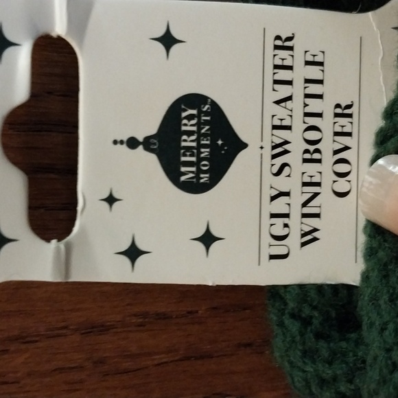 🎄WINE BOTTLE COVER UGLY SWEATER HOLIDAY COVER size 7.5"x5" - Picture 3 of 10